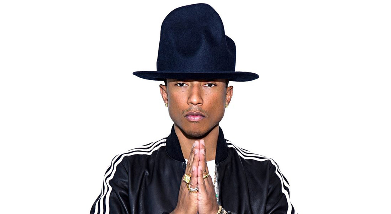 Pharrell Williams in a hat
